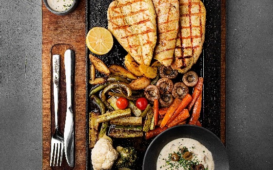 بشقاب مخصوص مرغ گریل